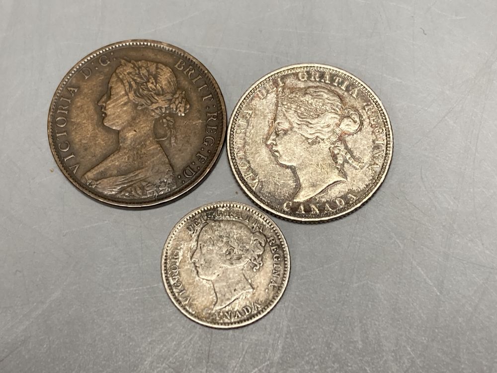 Canada, 19th century coins and tokens,
